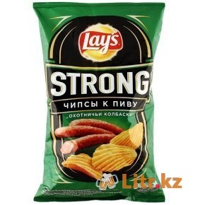 Чипсы «Lay's Strong» Охотничьи колбаски, 145 грамм