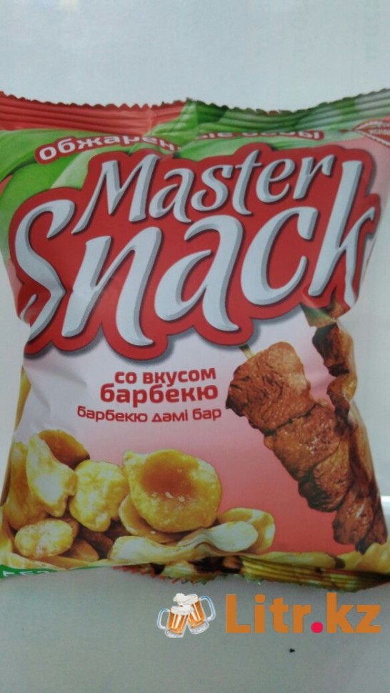 Обжаренные бобы «Master Snack» со вкусом барбекю, 90 грамм