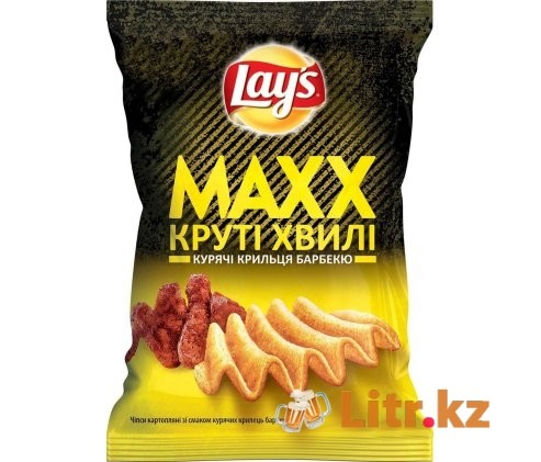 Чипсы «Lay's MAXX» Куриные крылышки барбекю 75 грамм